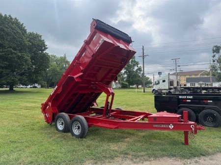 New 2024 Diamond T 83x14 14K Scissor w/ Hydraulic Jack Dump Trailer