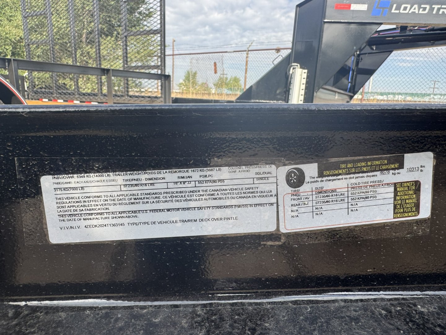 New 2026 Load Trail 8.5-20 Deckover Equipment Hauler 14K GVWR