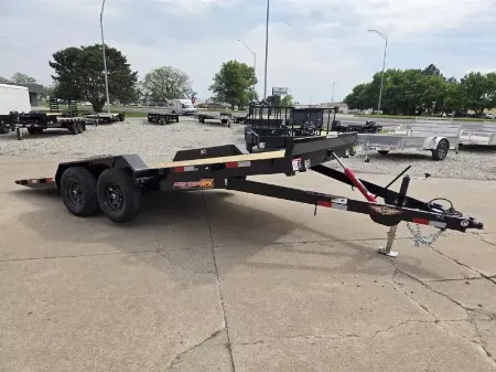 New 2025 H and H Trailer 82x18 Manual Tilt Speed Loader Car Hauler Trailer  10K