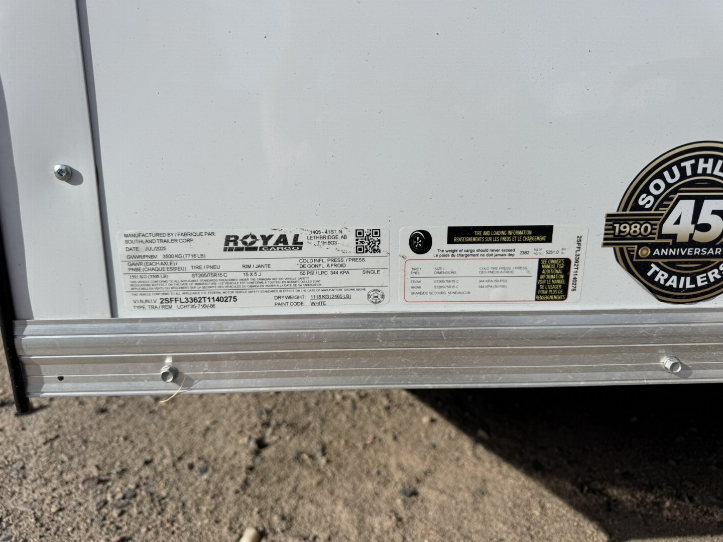 New 2026 Southland Trailers 7-14-1.5V Enclosed