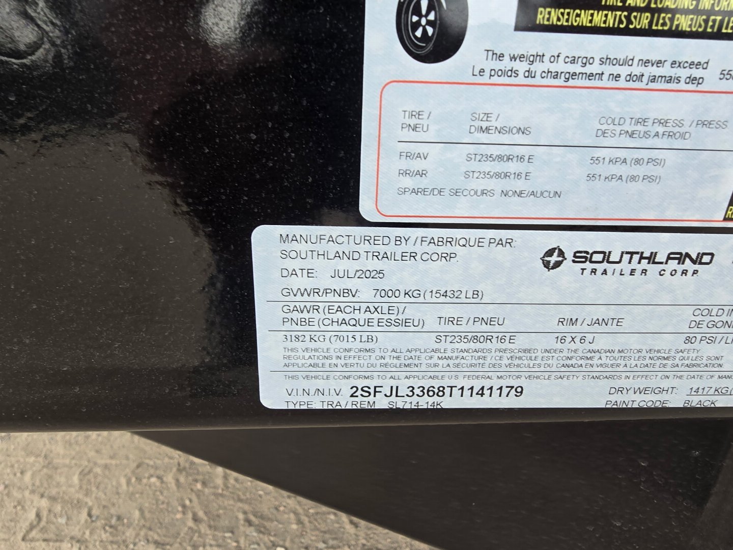 New 2026 Southland Trailers 7-14Dump