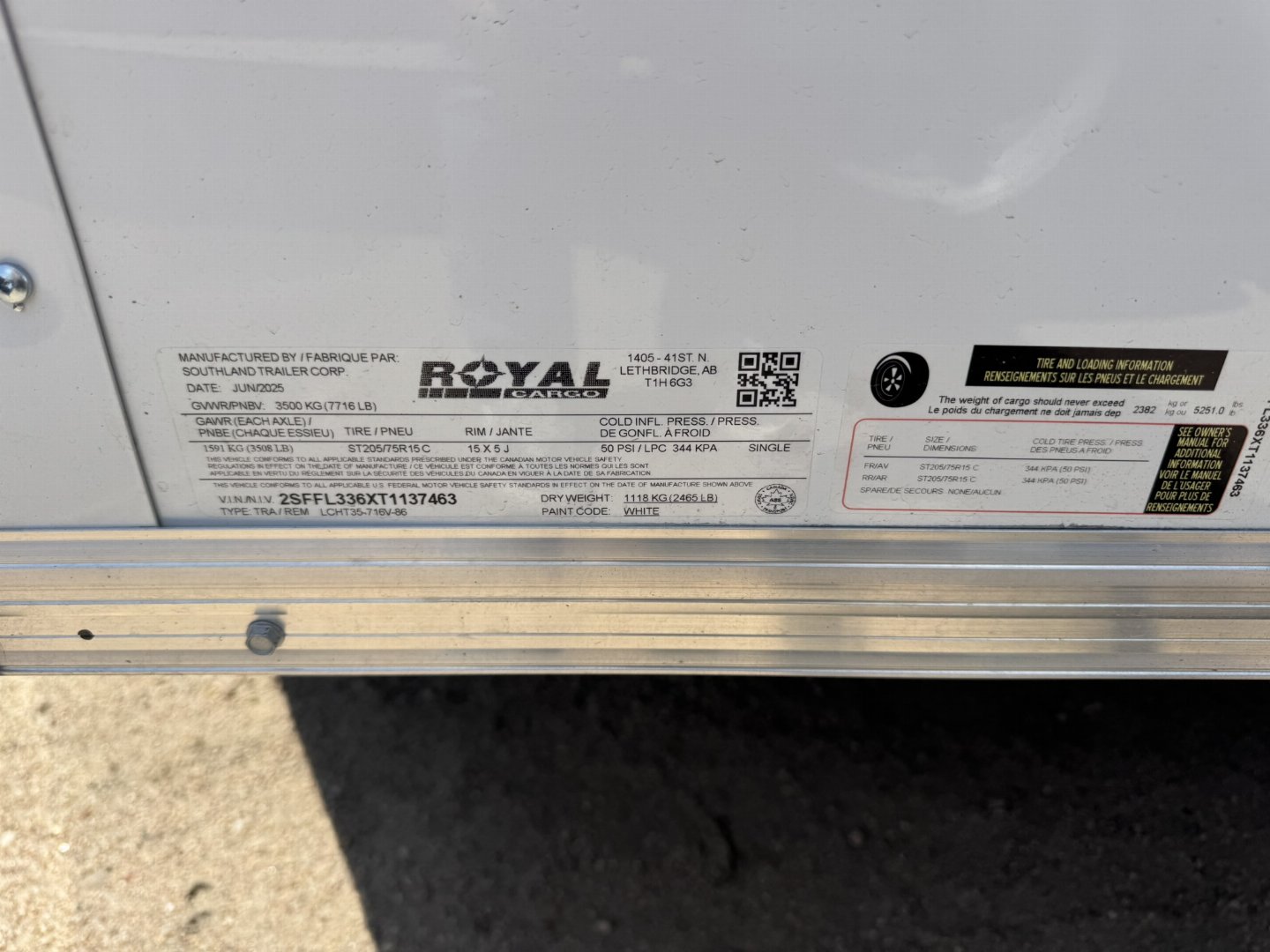 New 2026 Southland Trailers 7-14-1.5V Enclosed