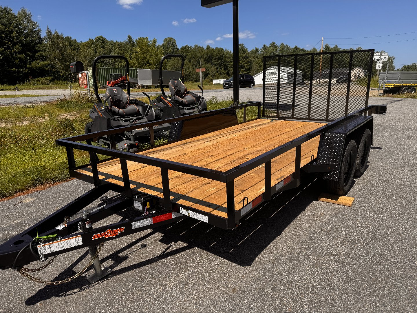 New 2025 Down 2 Earth Trailers 82x14 Tandem Axle 7K Utility Trailer
