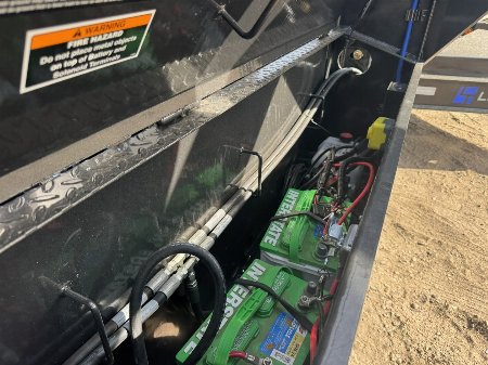 New 2025 Load Trail 83-14 Gooseneck Dump W/ Hydradulic Jacks