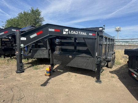 New 2025 Load Trail 83-14 Gooseneck Dump W/ Hydradulic Jacks