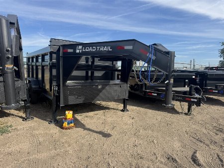 New 2025 Load Trail 83-14 Gooseneck Dump W/ Hydradulic Jacks