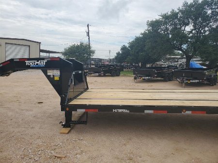 New 2025 Top Hat Trailers Gn240-32x102-24e-f Deckover Trailer