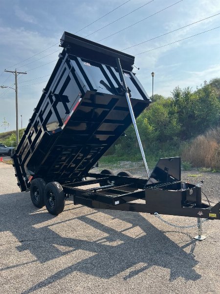 New 2026 QUALITY STEEL CJ 83  x 14' Dump Trailer 4' High Side #260111
