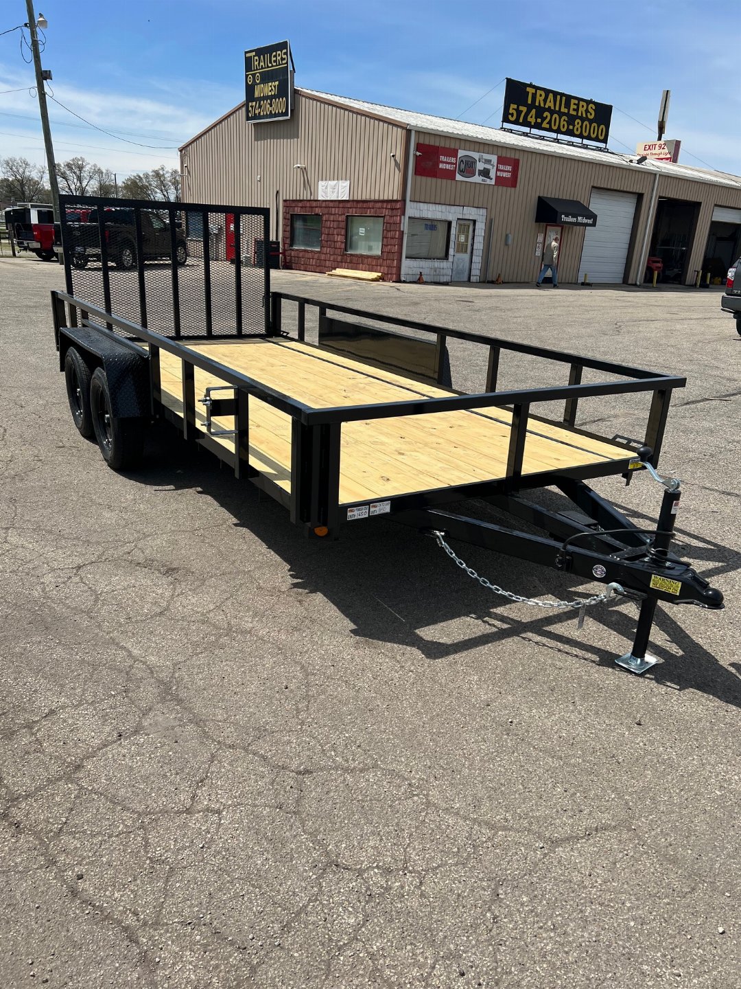 New 2026 QUALITY STEEL 82" x 16' Steel Utility/Landscape Trailer #261337