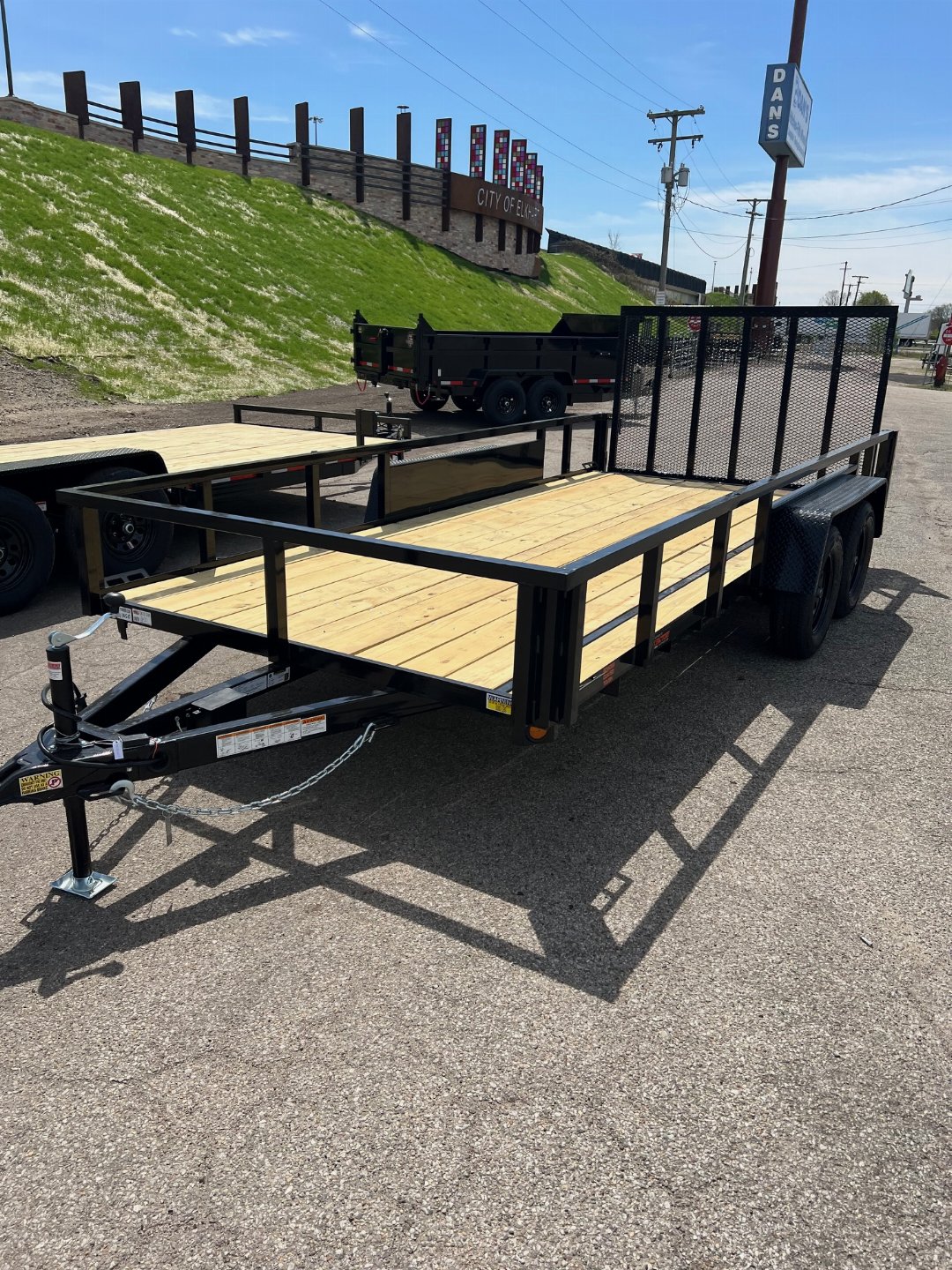 New 2026 QUALITY STEEL 82" x 16' Steel Utility/Landscape Trailer #261337