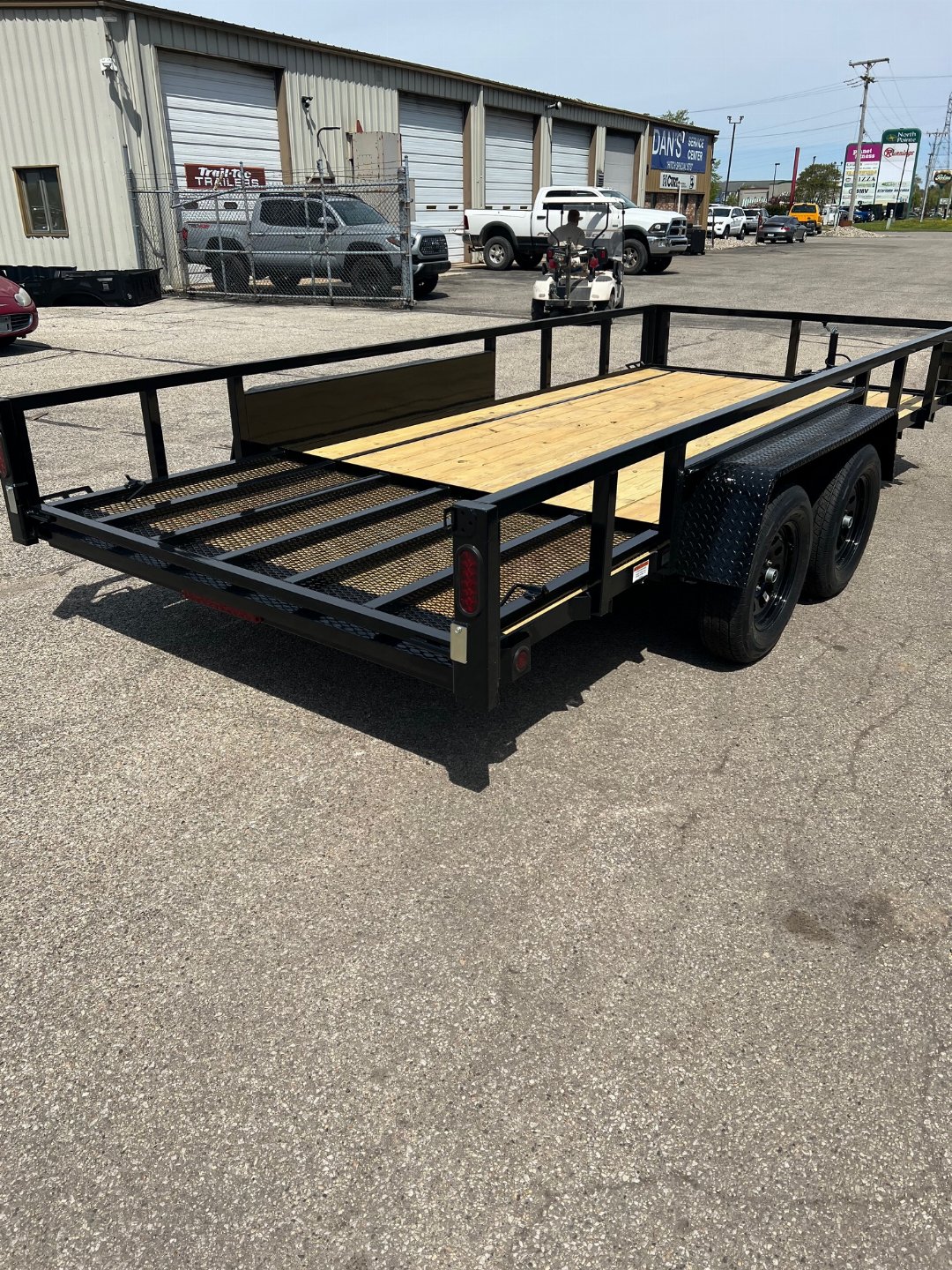 New 2026 QUALITY STEEL 82" x 16' Steel Utility/Landscape Trailer #261337