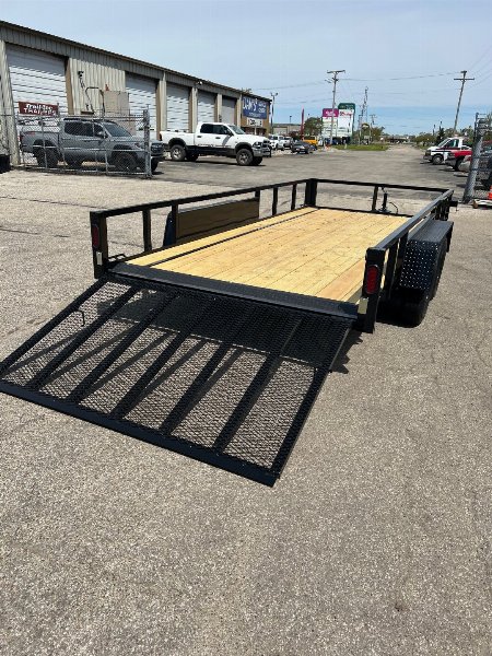 New 2026 QUALITY STEEL 82" x 16' Steel Utility/Landscape Trailer #261337