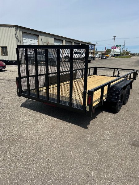 New 2026 QUALITY STEEL 82" x 16' Steel Utility/Landscape Trailer #261337