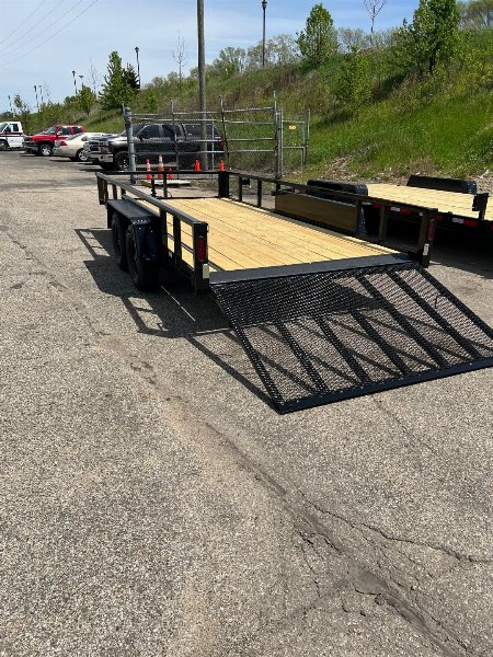 New 2026 QUALITY STEEL 82" x 16' Steel Utility/Landscape Trailer #261337