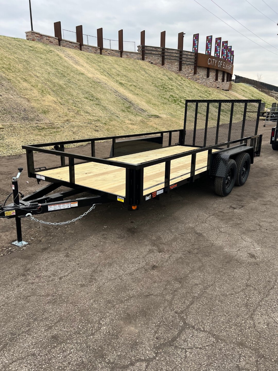 New 2026 QUALITY STEEL 82" x 16' Steel Utility/Landscape Trailer #261338