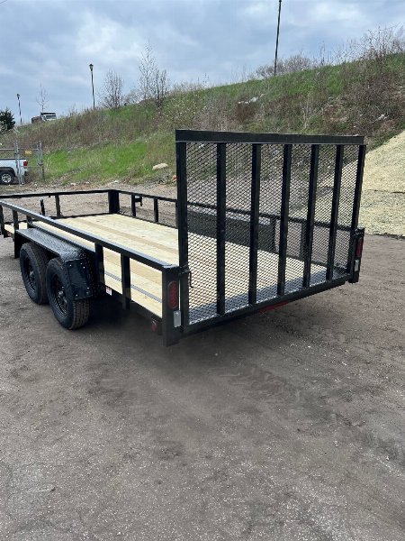 New 2026 QUALITY STEEL 82" x 16' Steel Utility/Landscape Trailer #261338