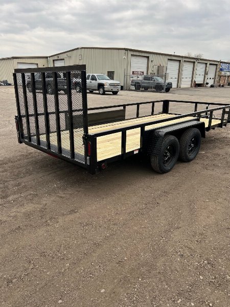 New 2026 QUALITY STEEL 82" x 16' Steel Utility/Landscape Trailer #261338