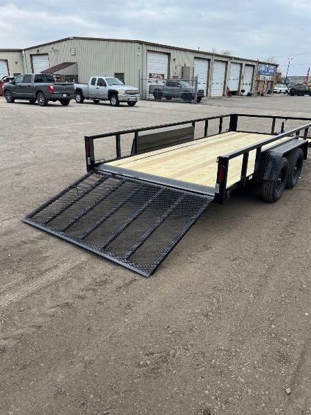 New 2026 QUALITY STEEL 82" x 16' Steel Utility/Landscape Trailer #261338
