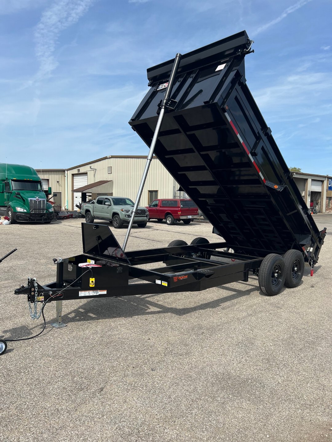 New 2026 QUALITY STEEL CJ 83" x 16' Dump Trailer #260193