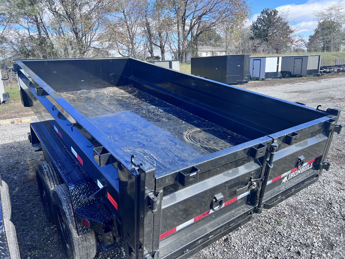 New 2023 IRON BULL 83X14 DUMP TRAILER W/SCISSOR HOIST Holt Missouri