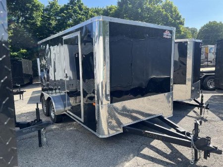 New 2023 Rock Solid Cargo 7x14 Enclosed Landscape Cargo Trailer