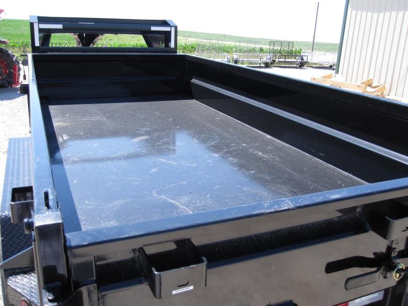 New 2024 IRON BULL 83x16 DTG Gooseneck Dump Trailer Palmyra Nebraska