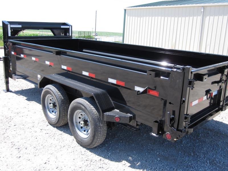 New 2024 IRON BULL 83x16 DTG Gooseneck Dump Trailer Palmyra Nebraska