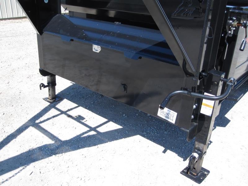 New 2024 IRON BULL 83x16 DTG Gooseneck Dump Trailer Palmyra Nebraska