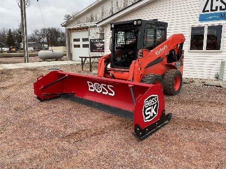 New 2024 BOSS SK10 SKID LOADER SNOW PUSH STEEL EDGE