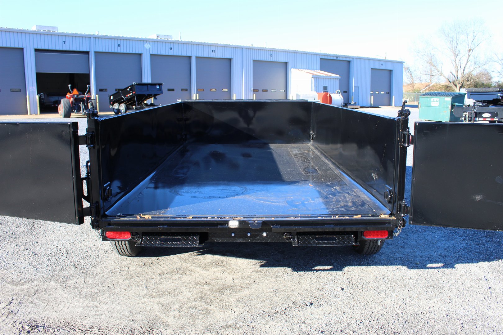 New 2024 HAWKE TRAILERS 6X12 10K Dump w/ Spreader Gate Ramps and Tarp