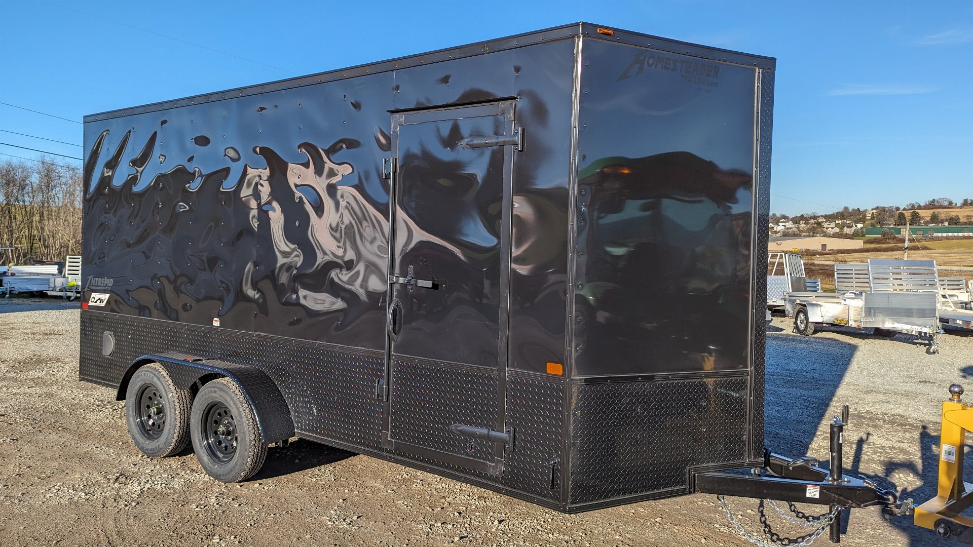 New 2024 Homesteader 7x16 Intrepid "OHV" VNose Cargo Trailer w/ Ramp