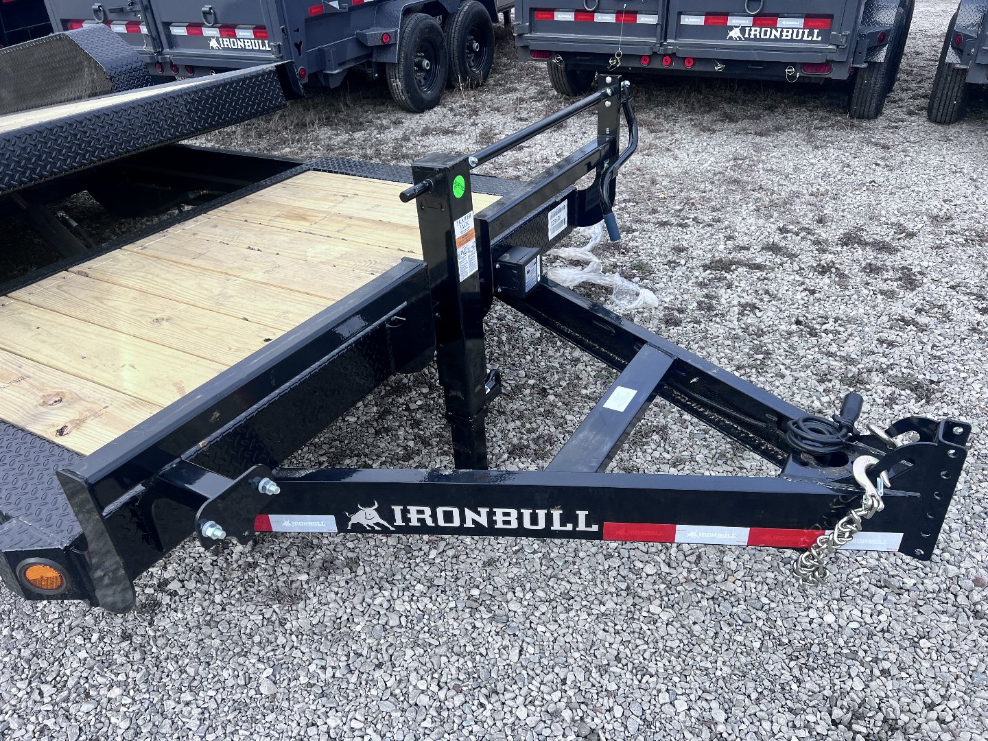 New 2024 IRON BULL 81X20 TILT EQUIPMENT TRAILER W/ 8K AXLES AND 14 PLY