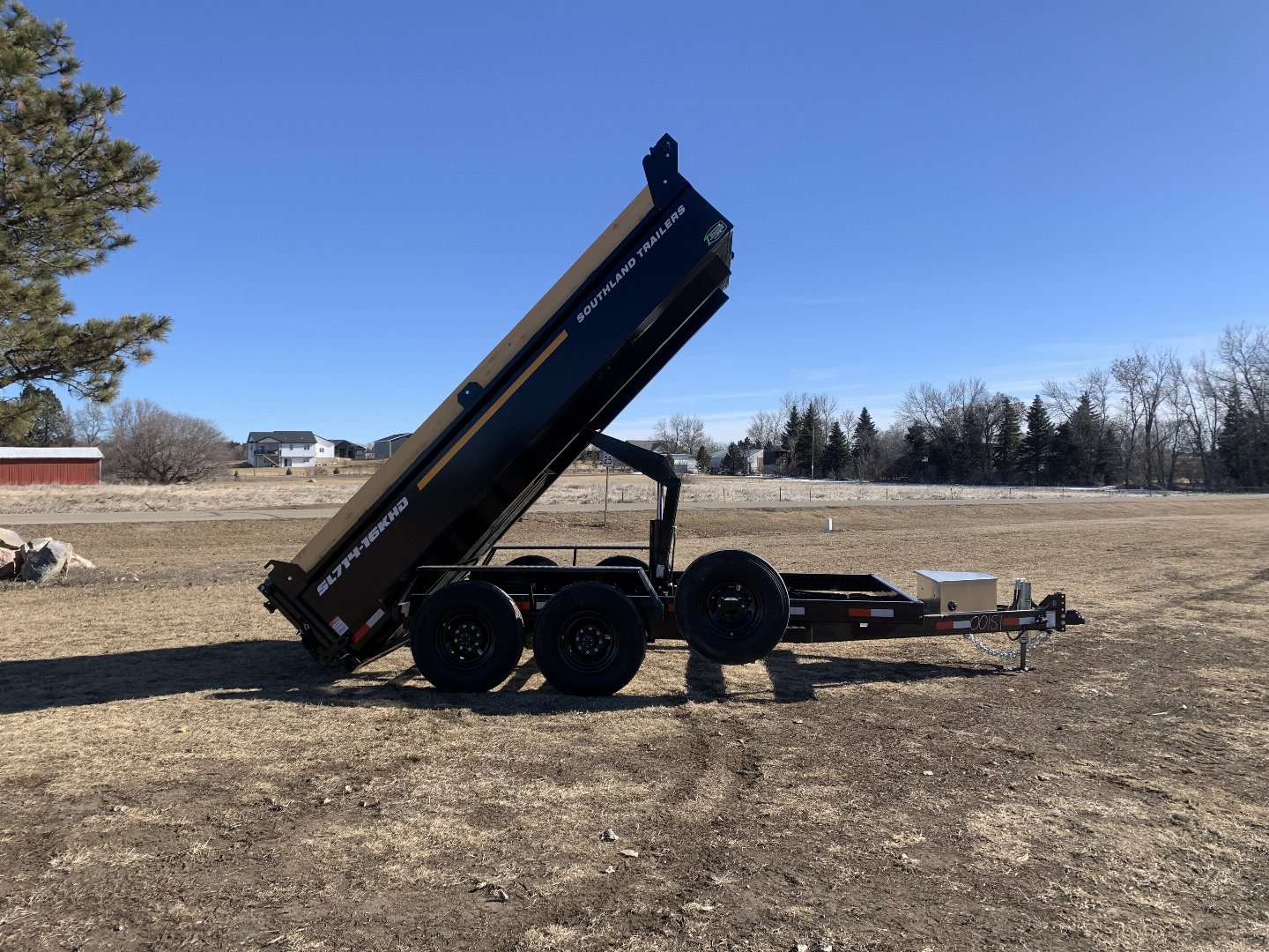 New Southland hydraulic Jack 7x14 Heavy Duty Low Profile Dump Trailer 28000 lb axles = 16K