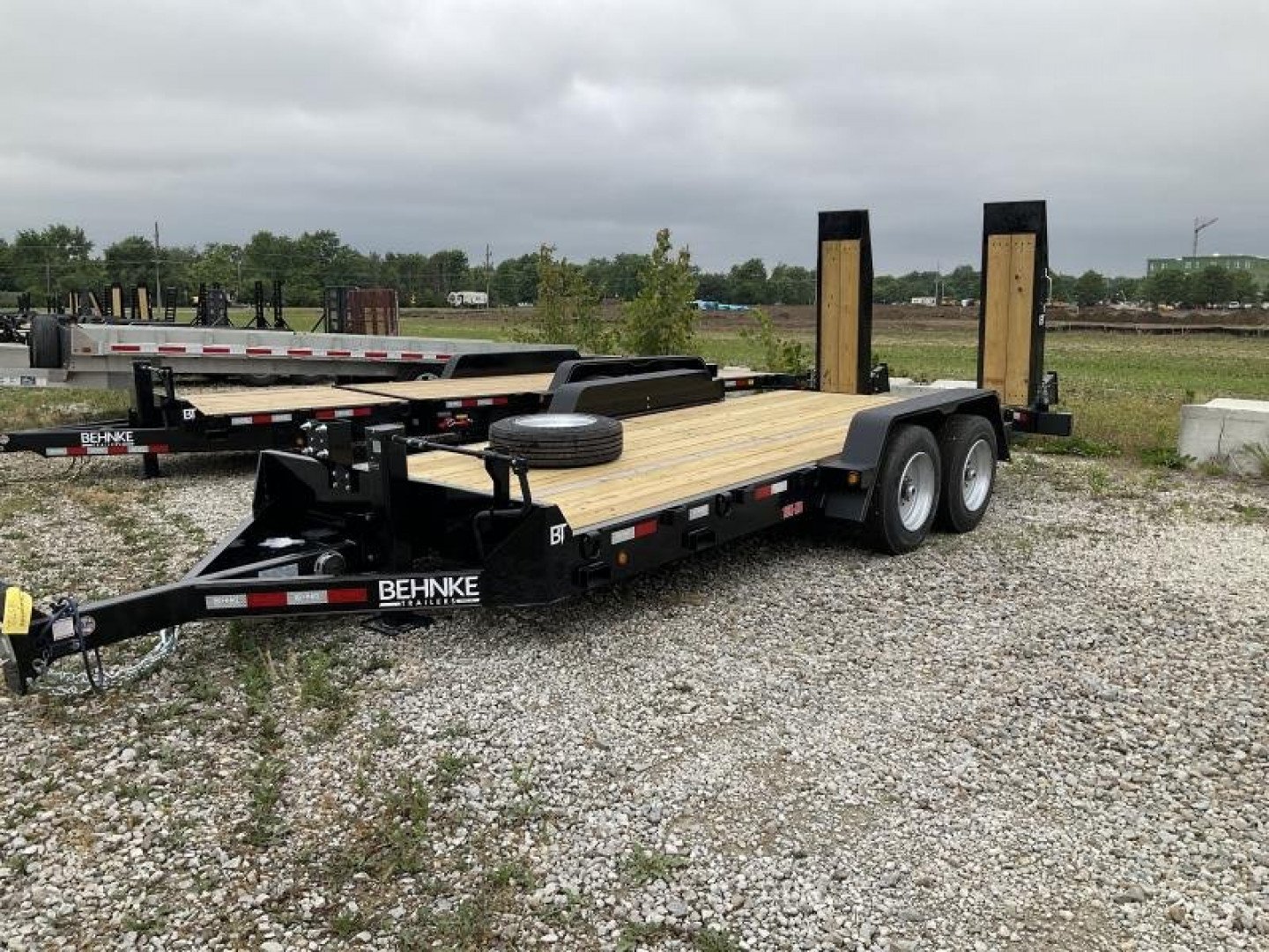 New 2023 Behnke CBCT1816E-S Equipment Trailer 83X18 TA WOOD FILLED RAMPS (GVW:12000)