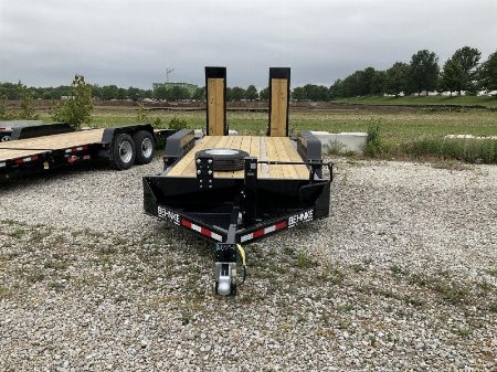 New 2023 Behnke CBCT1816E-S Equipment Trailer 83X18 TA WOOD FILLED RAMPS (GVW:12000)