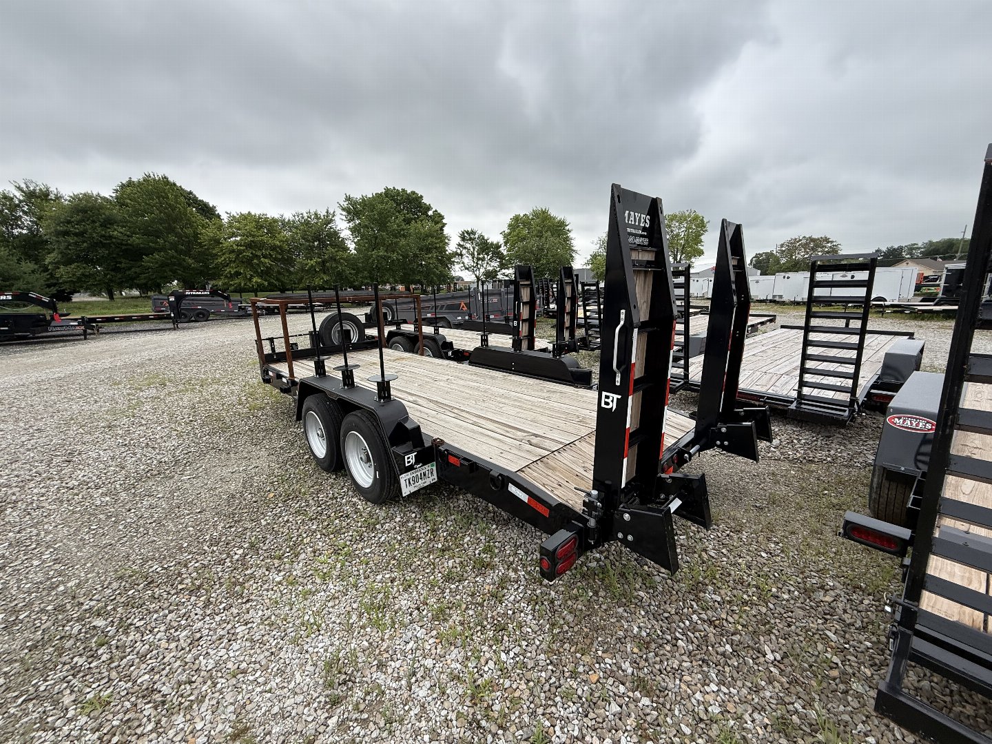 New 2023 Behnke CBCT1816E-S Equipment Trailer 83X18 TA WOOD FILLED RAMPS (GVW:12000)