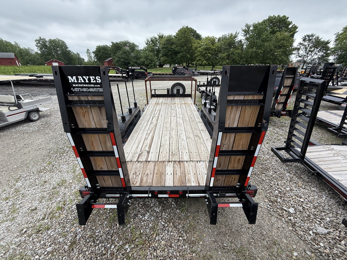 New 2023 Behnke CBCT1816E-S Equipment Trailer 83X18 TA WOOD FILLED RAMPS (GVW:12000)