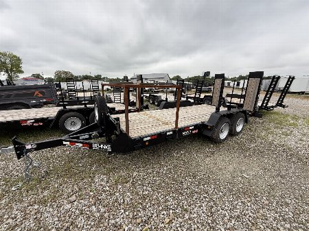 New 2023 Behnke CBCT1816E-S Equipment Trailer 83X18 TA WOOD FILLED RAMPS (GVW:12000)