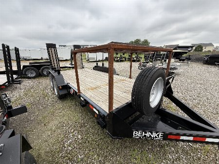 New 2023 Behnke CBCT1816E-S Equipment Trailer 83X18 TA WOOD FILLED RAMPS (GVW:12000)