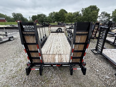 New 2023 Behnke CBCT1816E-S Equipment Trailer 83X18 TA WOOD FILLED RAMPS (GVW:12000)